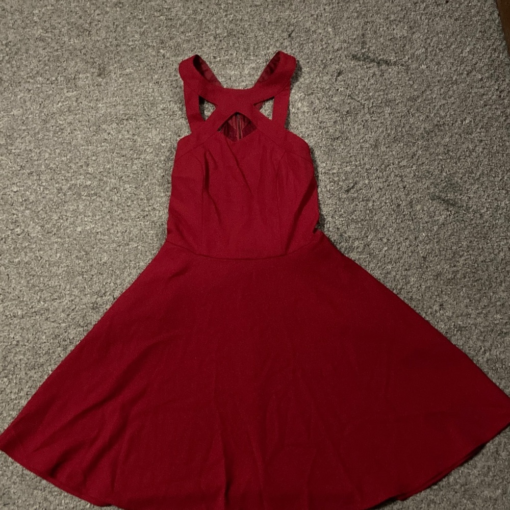Speechless Red Backless Dress